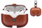 AIRCASES - Funda de Piel para AirPods 3 Airpods de Nueva generación con Carcasa Protectora de Piel para Apple AirPods 3 New Gen (Incluye Funda y Funda para EarPods (LED Visible) (marrón Claro)