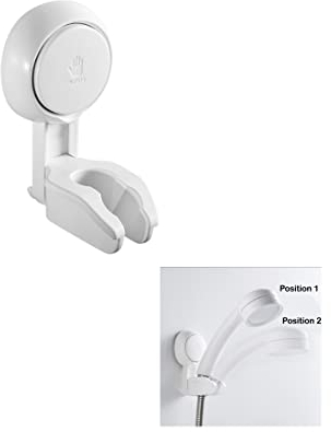 Support de Douchette Ventouse Reglable Sans Percage, Support de Douche Support de Pommeau de Douche