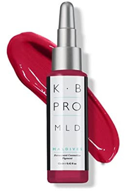 K.B Pro Microblading PMU Lip Pigments, Long Lasting Results, Harmonious Fade, True to Colour Heal, Varying Titanium Levels Create Light to Full Coverage, Maldives -Mellow Mauve, 12 ml