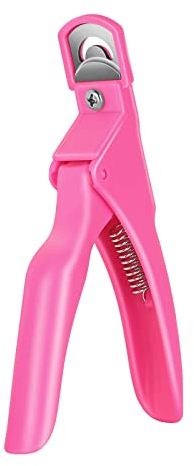 COSCELIA Coupe-ongle Améliorée Coupe Capsules Rose en Acier Inoxydable Coupe Faux Ongle Guillotine Ongles Artificiels