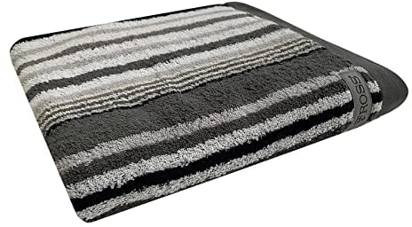 Ross Handtücher Sinfonie Multicolor Streifen 4019 Schiefer, Handtuch 50x100 cm