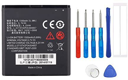 Swark Li3715T42P3h504857 Batteria compatibile con ZTE Avail 2 Concord V768 G882, Kis 3, Lord N788 con strumenti