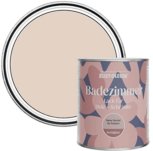 Rust-Oleum Pink Moisture Resistant Bathroom Wood and Cabinet Paint in Gloss Finish - Homespun 750ml