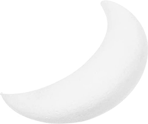 BESTonZON Mondform Schaumkuchen Attrappe Halbmond Gefälschtes Modell Styropor Puppe Kuchenmodellierung Ornament Für Kuchen Praxis Handwerk Hochzeit Embryo Party Dekoration
