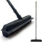 UR CHOICE Extendable Rubber Broom - Scratch Free Bristles - Use Wet or Dry - Indoor & Outdoor Use - Use to Remove Hair, Lint, Dirt, Water, Dust, Spills, Leaves & Debris from Lawns (Black)