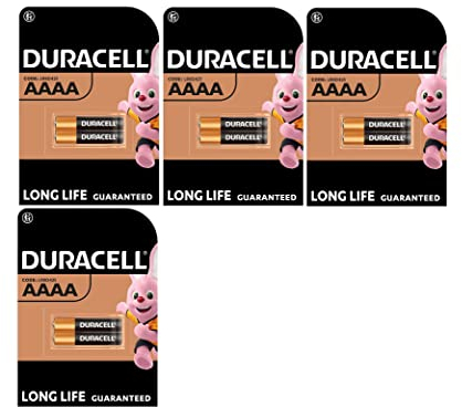 8X Duracell AAAA Alcalina (4 Blister Da 2 Batterie) 8 Pile