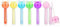 BeauFairy 2-in-1 Lippenbalsam Lipgloss Set, 6 Stück, Doppelzweck Lutscher Lippenstift, Farblos Lipgloss Durchsichtig, Feuchtigkeitsspendend Lip Oil, Long Lasting Glossy Nicht Klebriges Lip Makeup