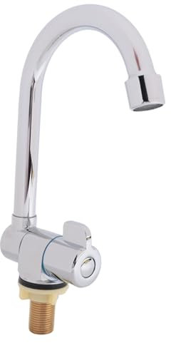 Bumdenuu Caravan Boot Rotation 360 Grad Kupfer Waschbecken Wasserhahn Kaltwasser Wasserhahn Faltbare Küche Bad Wasserhahn für Marine Wohnmobil