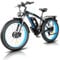 KETELES 26” Electric Bike for Adults with Dual Motors, 48V 23Ah Removable Battery, Off Road E-bike with 4.0 Fat Tyre, 21 Speed Ebike, Electric Cycles for Men and Women (Height over 175cm)