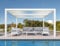 PURPLE LEAF Pavillon 3 x 4.25 m mit Lamellendach Terrassenüberdachung Pergola Wasserdicht Stabil Winterfest Freistehend Verstellbaren Aluminium-Lamellen, Weiß