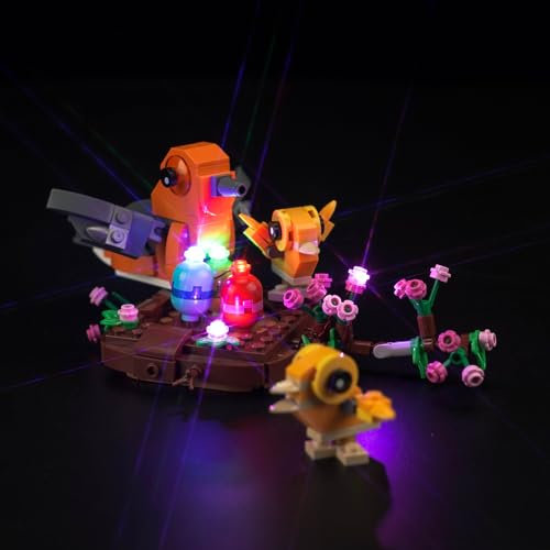 Led Licht Set für Lego 40639 Bird's Nest (Kein Lego), Dekorationsbeleuchtungsset für Lego Creator Vogelnest Set Kreative Spielzeug