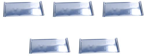 5 adhesivos solares reflectantes para ventana, 30 x 100 cm, color plateado