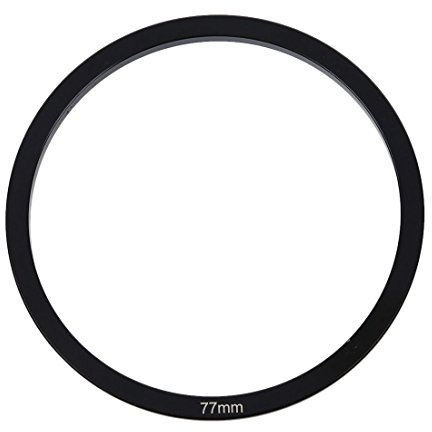 Eighosee Bague d'adaptation en métal pour porte-filtre P Series Noir 77 mm