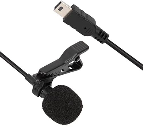 Externes -USB-Stereomikrofon, Professionelles Mikrofon mit Clip für Hero 3/3+/4, Omnidirektional, Plug-and-Play, für Audio- und Videoaufnahmen