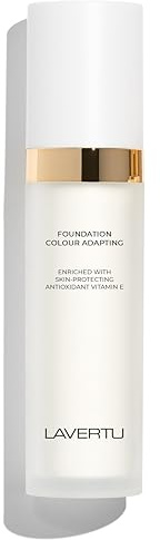 Lavertu Colour Adapting Foundation – Farbwechselnde, hauttonanpassende Foundation für einen natürlichen No-Make-up Look, leichte Deckkraft, Vitamin E, vegan & parfümfrei, 30 ml (Ultra-Hell)