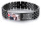 INBLUE Personalisiertes Armband für Papa Männer - Gravierte Namen Text Foto Herren Gliederarmband Geschenk zum Geburtstag Jahrestag Vater Ehemann Opa Sohn Freund - B2
