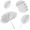 Yolev 200 Stück Künstliche Silber Blätter Deko Basteln Künstliche Blätter Rosenblatt für Heimdekoration DIY Hochzeit Party Dekoration Aesthetic Girlande