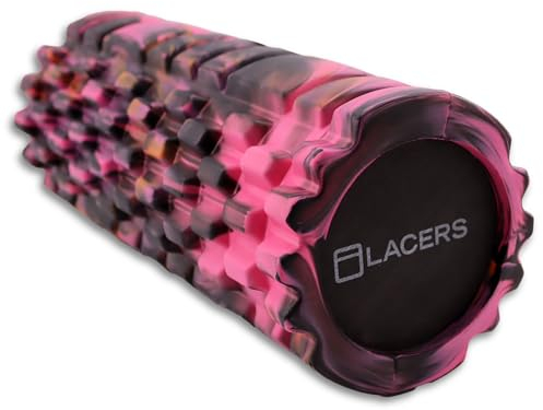 Lacers Petrolline Rouleau de massage en mousse de qualité supérieure pour la gymnastique et le massage – Disponible en 6 couleurs – Idéal pour le yoga, le Pilates et le fitness Relaxation efficace et