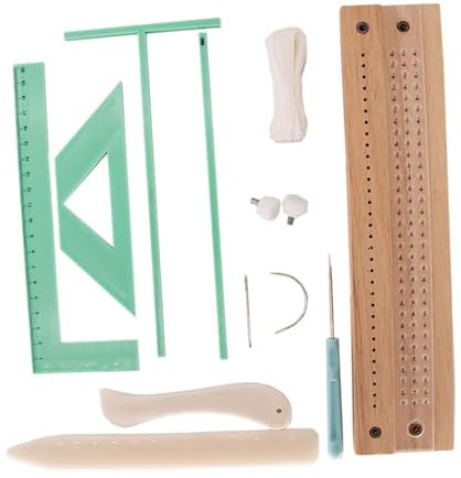 Nishiyuenyi Buchbinde-Sets, Hand-Buchbindewerkzeug, gerade, Gebogene Nadel für Tagebuch, Planer, Kalender, Umschlag, Stanzwerkzeug