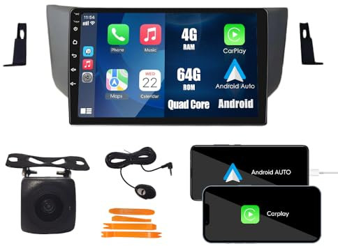 [4G 64G] Android Car Stereo FM Radio Carplay Android Auto 9 Touchscreen Headunit Media Player with Backup Kamera Für Lexus RX300 RX330 RX350 RX400 2003 2004 2005 2006 2007 2008 2009