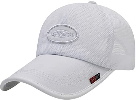 SRTUMEY Trucker Cap für Herren und Damen mit festem Front-Panel innenliegendem Flexband,ohne Verschluss luftdurchlässige Bestickte Buchstaben Baseballmütze Mesh Kappe Schirmmütze Mit Nackenschutz