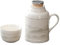 POTRUWE Farmhouse Night Water Carafe for Nightstand, Bedside Water Carafe with Tumbler, Berverage Serveware Iced Tea Juice Milk Jug with Cup for Home Bedroom (C)