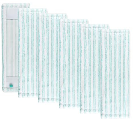 6er Pack Ersatz-Mopbezüge für Leifheit Profi XL Micro Duo / Profi XL Cotton Plus Wischmopp, Schnelle Fleckenentfernung, Hochwertige Mikrofaser-Ersatzbezüge für Alle Bodenarten(Profi XL)