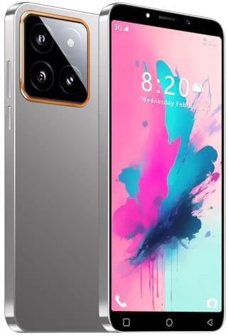 PrzTIk Cheap Mobile Phones, 5.0 IPS Display, Android 9.0, 16GB(Expandable to 128GB), 2G Dual SIM Free Unlocked, Face ID/WIFI/FM (M14Pro-Grey)