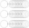ElevateTech 30Pcs Wire Keychains Cable, Portable Stainless Steel Key Rings Bag Tag Loops Small Luggage Tags Keepers Suitable Travel Business Trip Hanging Key (5.9 Inches Silver)