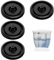 4 Pcs Toilet Fill Valve Seal Replacement Part Washer- Multi Pressure Cistern Float Valve-242MP071 242 Black Replacement Diaphragm Fill Valve Compatible with Fluidmaster
