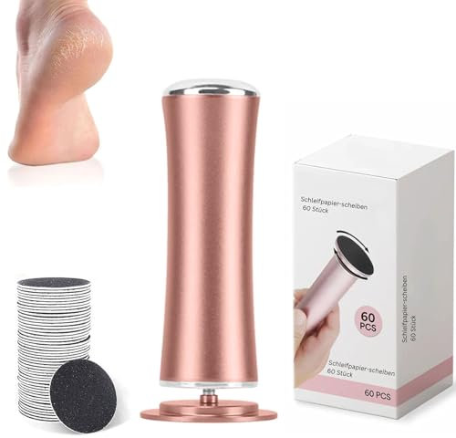 Mycana Hero - Lima elettrica per la rimozione dei calli Mycana per pedicure con 60 cuscinetti abrasivi di ricambio (oro-A)