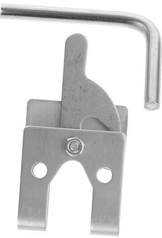 ROMISBABA Stainless Steel Bump Lock for Pet Cage Gate Latch Wear-Resistant Safety Lock for Dog Kennel Door Barrel Bolt and Latch Applications