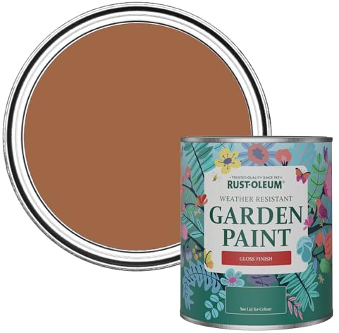 Rust-Oleum Mould Resistant Garden Paint in Gloss Finish - Cinnamon 750ml
