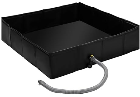 Besreey Receveur de Douche de Camping - de Douche pour cabines de Camping - avec Ouverture d'écoulement et Bassin étanche pour Sol de Tente et auvent - Convient pour la Salle de Bain pour