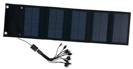 Hemobllo Cargador De Panel Solar Portátil Plegable 15w 6v Para Camping y Caravanas Superficie Pet Resistente Al Agua y Placa Solar Compacta Para Energía Móvil