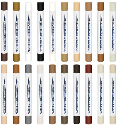 20 PCS Wax Filler Sticks for Wood Repair,20 Colors Furniture Repair Kit,Wood Filler Sticks Kit,Wood Scratch Repair for Wooden Furniture,Floor,Table,Door Stains