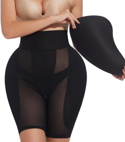 Velssut Women Hip Pads Shapewear High Waist Tummy Control Padded Panties Hip Enhancer Shapewear Knickers for Under Dresses