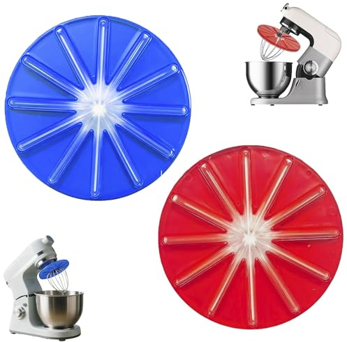 2PCS Splash Guard for Stand Mixers, Whisk Cleaning Wiper, Anti-Splatter Baffle Wiper Attachment, Scraper Cleaner Accessories, Pouring Shield, Perfect Fit for 4.5qt and 5qt Tilt-Head Mixers