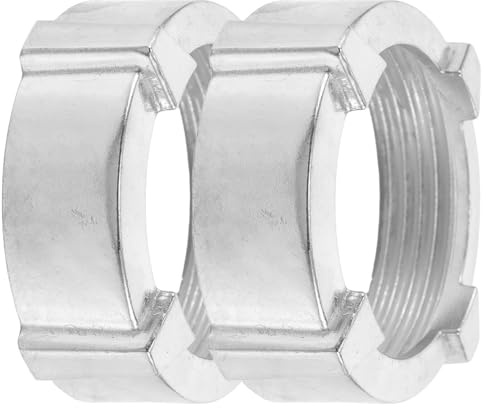 SHINEOFI Edelstahl Sicherungsring Kupplungsmutter für Fleischwolf Universelle Gewindemutter Ersatzteil Robustes Küchenzubehör für Wurstfüller und Fleischwölfe