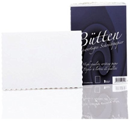 Rössler Papier - Bütten - Einzelkarten (A6) 50 Stück, weiß