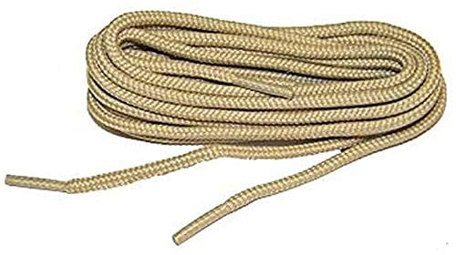 Collonil 1 Paar Schnürsenkel - rund - dünn - Ø 2,0 mm Längen (90 cm, beige)