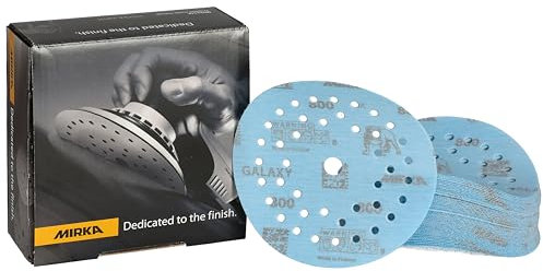 Mirka Galaxy papel de lija epoxi 125mm cierre adhesivo grano 800 para el lijado de resina epoxi, madera, epoxi, rivertable / 50 uds. discos de lijado