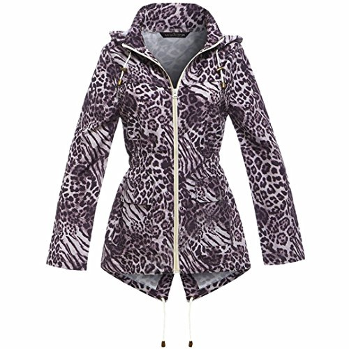 MyShoeStore Ladies Women Rain Mac Raincoat Showerproof Fishtail Cagoule Kagool Kagoul KAG Festival Parka Jacket Hooded Lightweight Shower Proof Rain Coat Plus Big Sizes 8-24