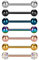 VCMART 7er Zungenpiercing Barbell Set aus 316L Chirurgenstahl 18mm