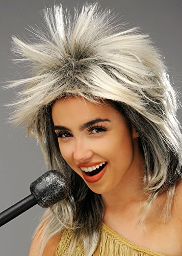 Magic Box Womens 1980s Blonde Tina Turner Style Wig