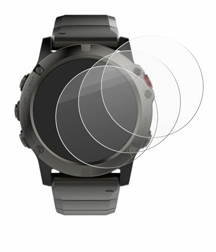 brotect Pellicola Protettiva Vetro per Garmin Fenix 5X (51 mm) Protezione Schermo (3 Pezzi) [Durezza Estrema 9H, Chiaro]