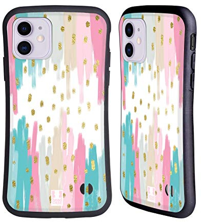 Head Case Designs Soft-Hued Abstract Strokes Hybride Handyhülle Hülle Huelle kompatibel mit Apple iPhone 11