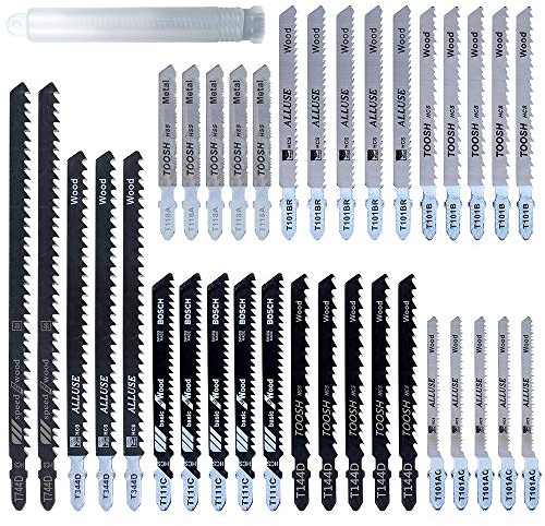 35pcs Lames de Scie Sauteuse en T T744D T344D T101B T111C T144D T101AO T118A T101BR pour Coupe du Bois et Du Métal