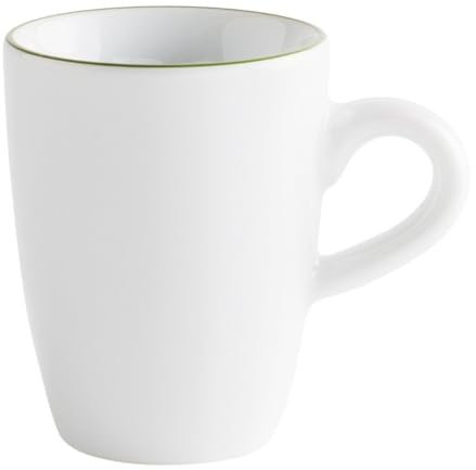 KAHLA 574732A69980C Pronto Line Espresso-Obertasse hoch 0,10 l Line smaragd green | Espressotasse mit dunkelgüner Linie aus Porzellan