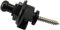 Guitar Bass Round Head Strap Locks Buttons Schaller-Style Security Straplocks System for Fender Stratocaster Telecaster Parts Electric Acoustic Guitar Replacement, Black